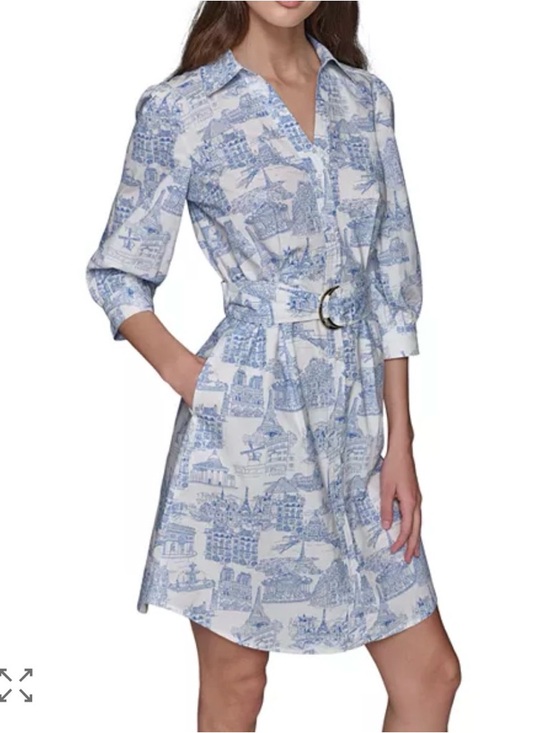 Karl Lagerfeld Dresses & Skirts - Karl Lagerfeld Paris Toile
Sketch Belted Shirt Dress Size 14